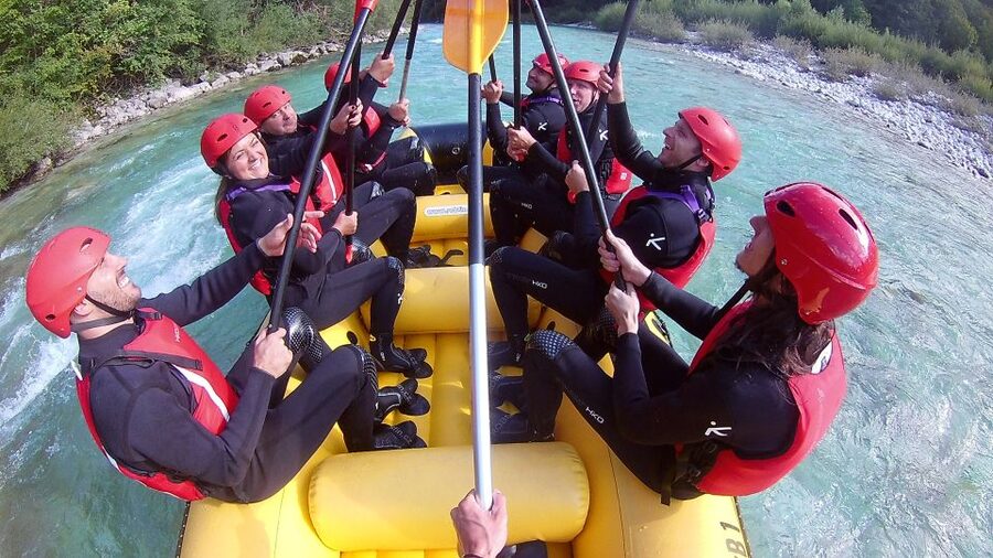 Bovec: Soca River Adventure Rafting With Photos Included - The active river run and teamwork