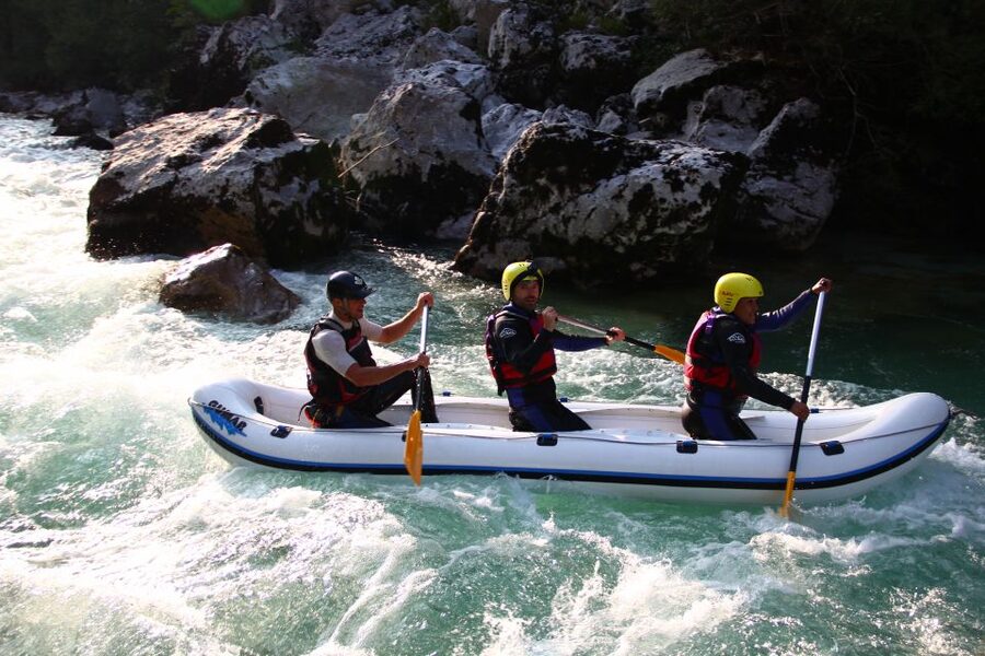 Bovec: Soča River Private Rafting Experience for Couples - The safety talk before the first rapid