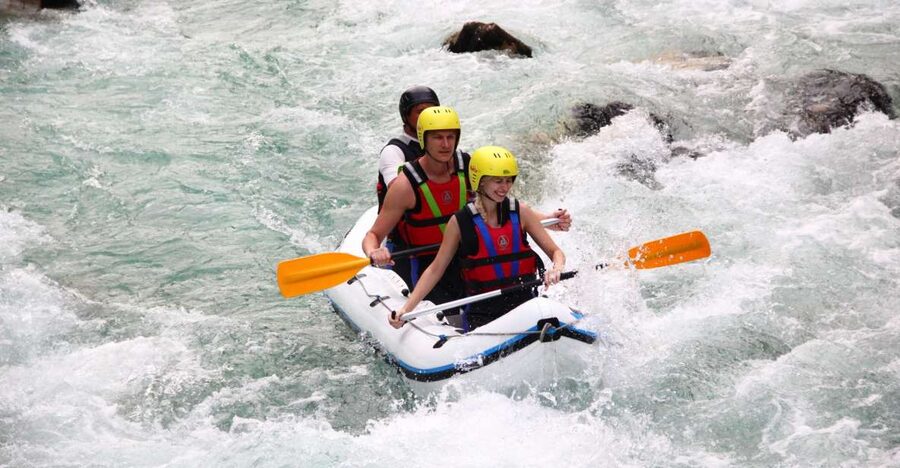 Bovec: Soča River Private Rafting Experience for Couples - The first stretch: calm water and practice