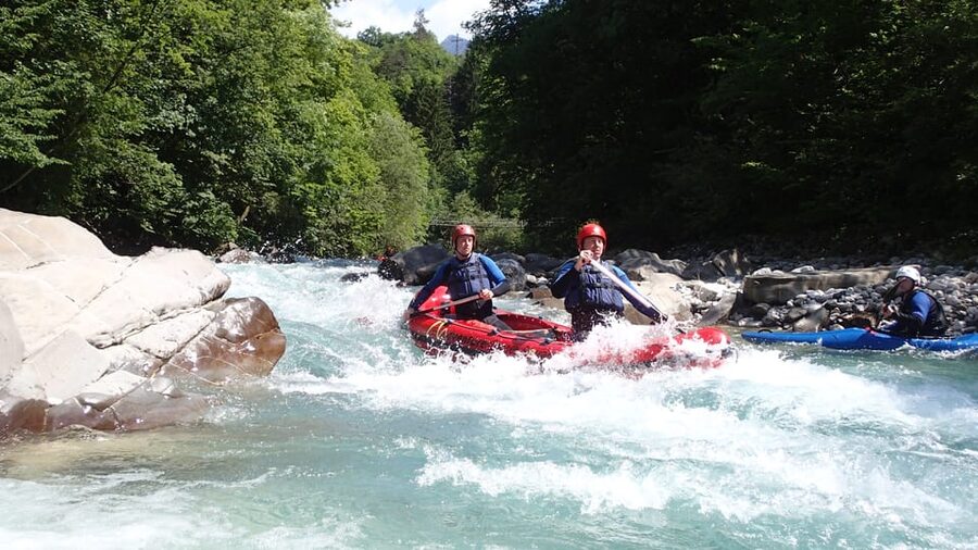 Bovec: Whitewater Canoeing on the Soča River - From Bovec to the river in about 10 minutes