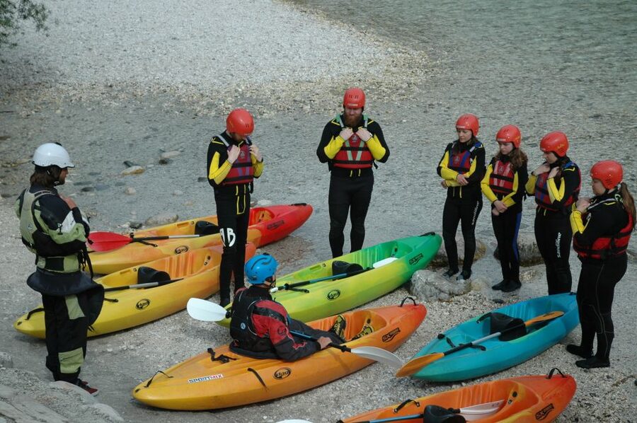 Bovec: Whitewater Kayaking on the Soča River - Paddling through the Soča canyon