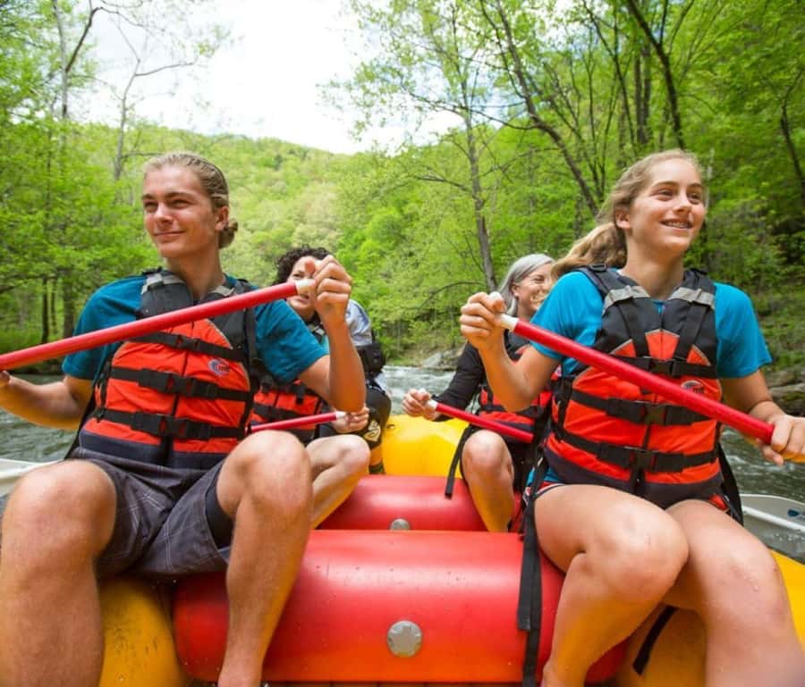 Bryson City: NOC Rafting & Ducky Kayak Rentals - The shuttle to the Nantahala put-in