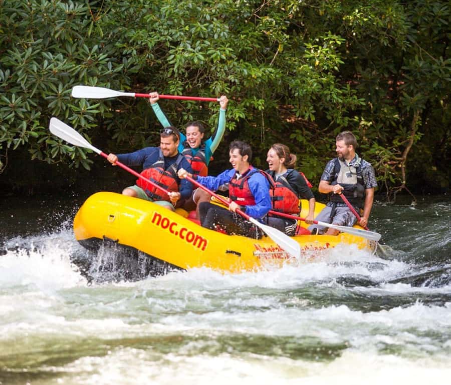 Bryson City: NOC Rafting & Ducky Kayak Rentals - Check-in at NOC’s Adventure Deck