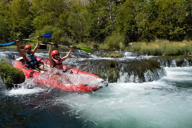 Canoe safari / rafting on river Zrmanja - The waterfall passage adds a welcome jolt