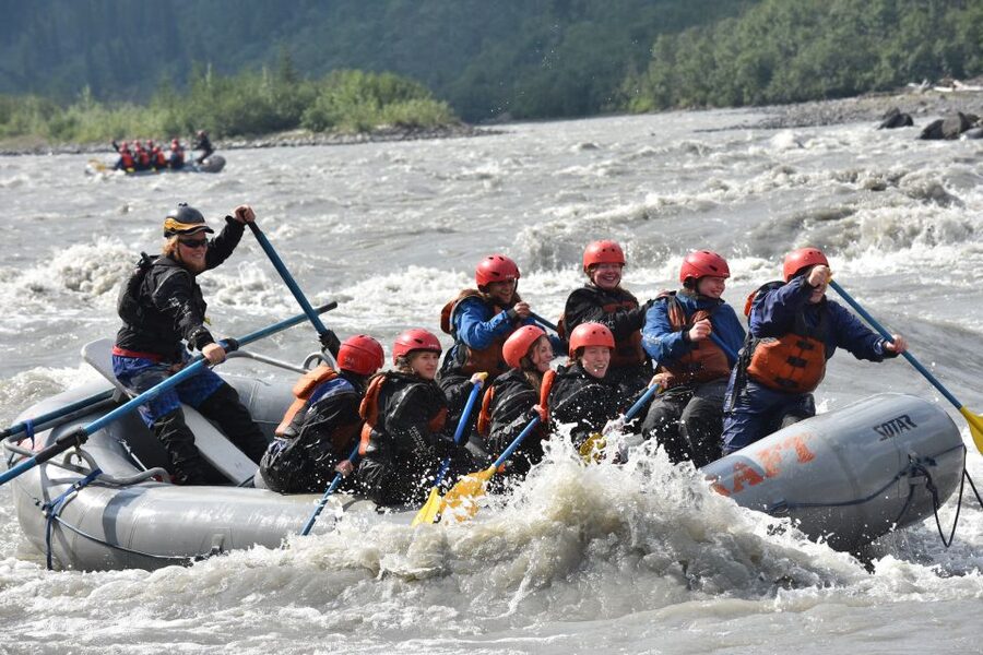 Canyon Run: Denali National Park Class IV Whitewater Rafting - Getting fitted for cold Alaskan water