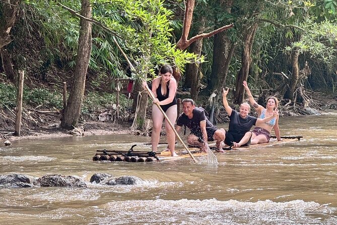 Chiang Mai 1 Day: Elephant Sanctuary, Waterfall & Bamboo Rafting - Bamboo rafting through the countryside