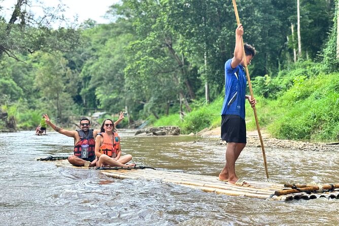 Chiang Mai Adventure ATV Secret Waterfall and Bamboo Rafting - Bamboo rafting on the Wang River