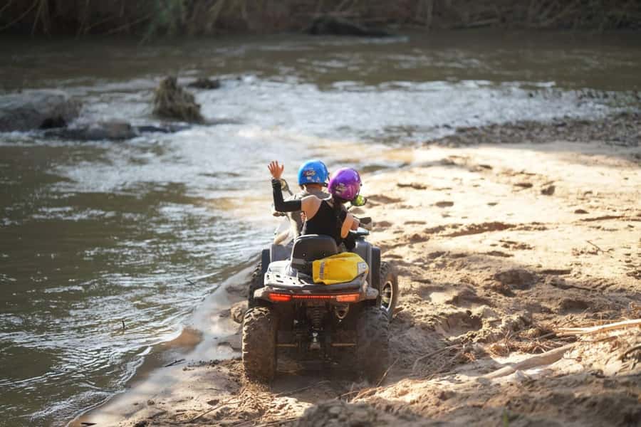 Chiang Mai: ATV Adventure 2-Hrs,Feeding,Rafting & Lunch Trip - Elephant feeding and a closer look at local care