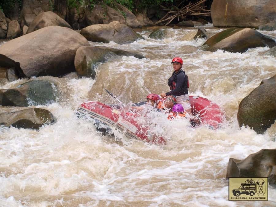 Chiang Mai: ATV, White Water Raft, & Sticky Waterfall Tour - One hour on a 200cc ATV