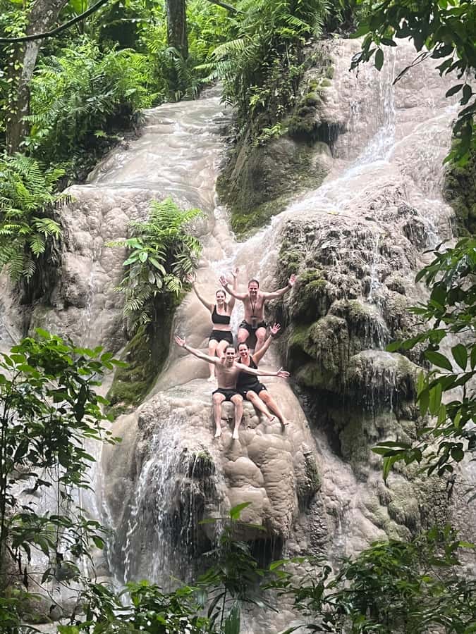 Chiangmai : A Bamboo Raft Safari , Sticky waterfalls, - Dantewada’s artificial falls and garden setting