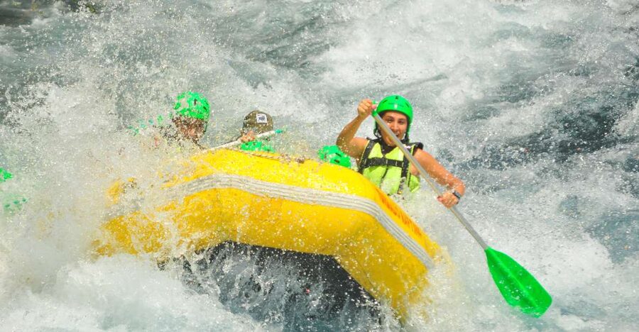 City of Side/Alanya: Koprulu Canyon Rafting Tour with Lunch - Body rafting in the cold spring water