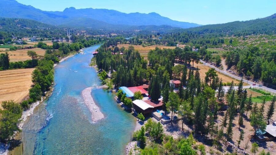 City of Side: Jeep Off-road and Whitewater Rafting - Rafting through the canyon scenery
