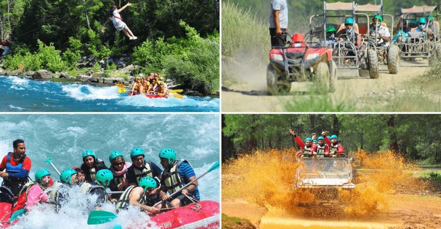 City of Side: Rafting, Zipline, Jeep, Buggy and Quad Combo - The 14-kilometer rafting route