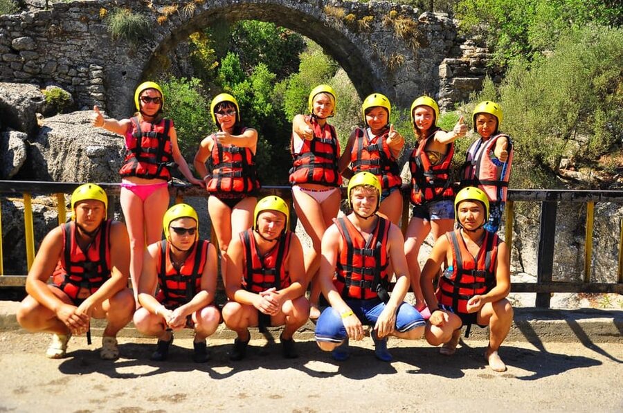 City of Side: Whitewater Rafting with Lunch - Getting ready at Köprülü Canyon
