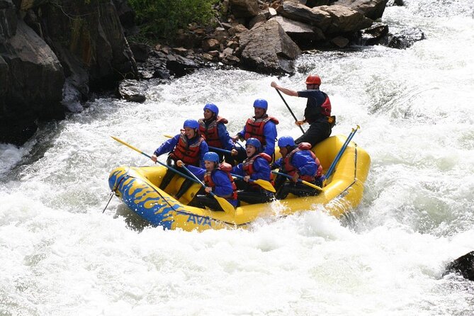Clear Creek Gold Rush Whitewater Rafting from Idaho Springs - Mount Blue Sky and the mountain setting