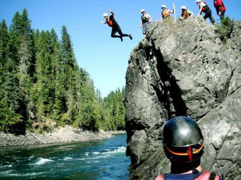 Clearwater BC Rafting with time for a waterfall Tour - A fast start from Clearwater