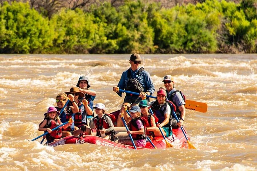 Colorado River : Morning Half-Day Colorado River Rafting - Onion Creek Rapid brings the first real action