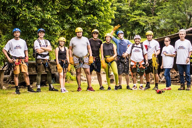 Combo Arenal Rafting and Canyoning Adventure - Rappelling through rainforest canyons