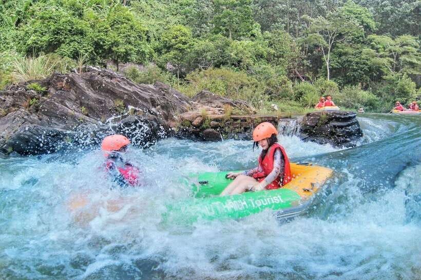 Da Nang: Full-Package Rafting & Zipline Private Tour (Lunch) - Rafting through Hoa Phu Thanh’s rocky river