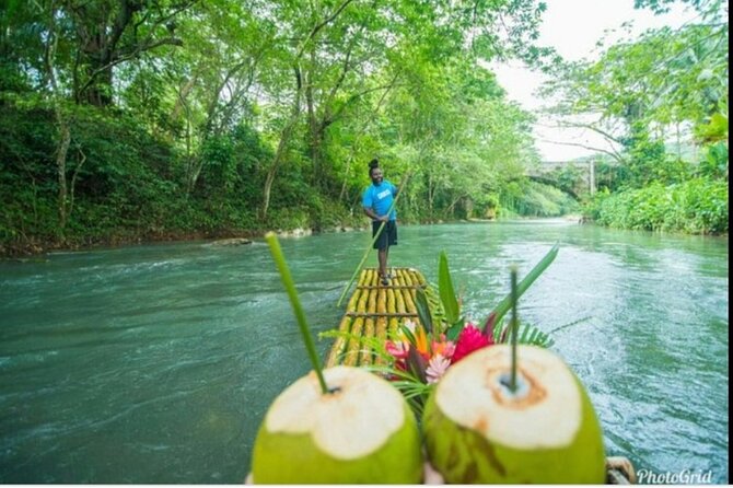 Dunn's River Falls and Martha Brea Bamboo rafting with admissions - Drifting along the Martha Brae on bamboo