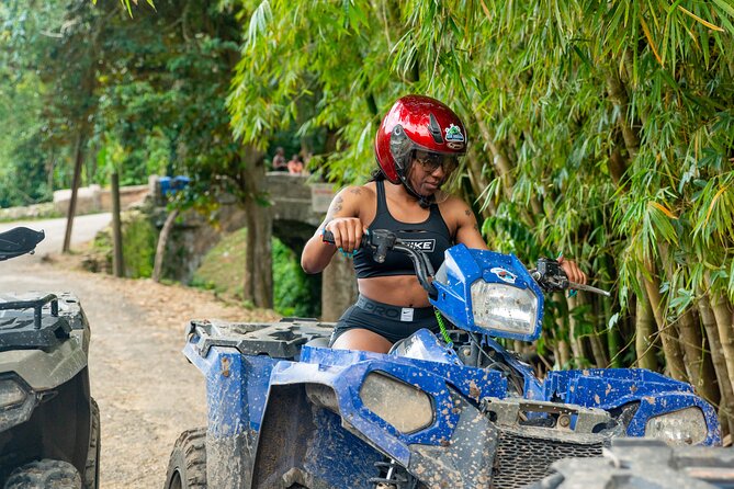 Dunn's River Falls, ATV, Horseback Ride and Bamboo Rafting Tour - Horseback riding from land into the Caribbean Sea