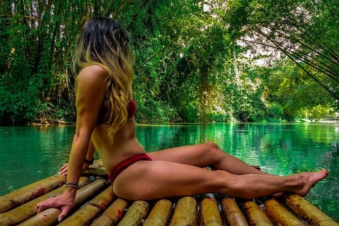 Dunn's River Falls, Blue Hole, Bamboo Rafting, Horseback Combo - A quiet hour on the White River
