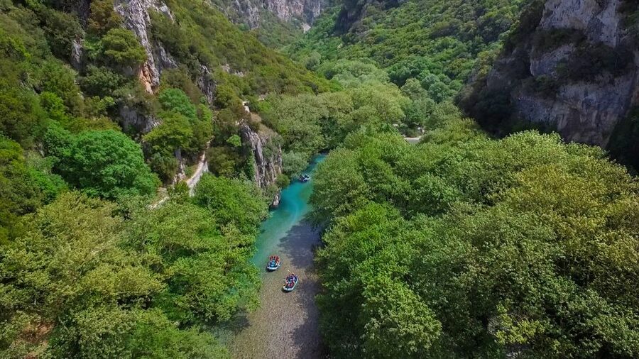 Epirus: Easy Rafting Experience on the Voidomatis River - Finishing beneath Klidonia Bridge