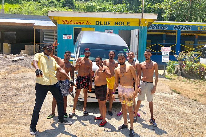 Explore Montego bay Jamaica toMartha Brae Rafting &Blue Hole Tour - A quiet bamboo raft on Martha Brae