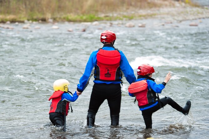 Family Float Beginners Rafting Adventure - Following the guide through Class I and II rapids