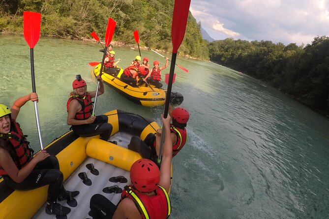 Family Rafting On Soca River - The final whitewater track