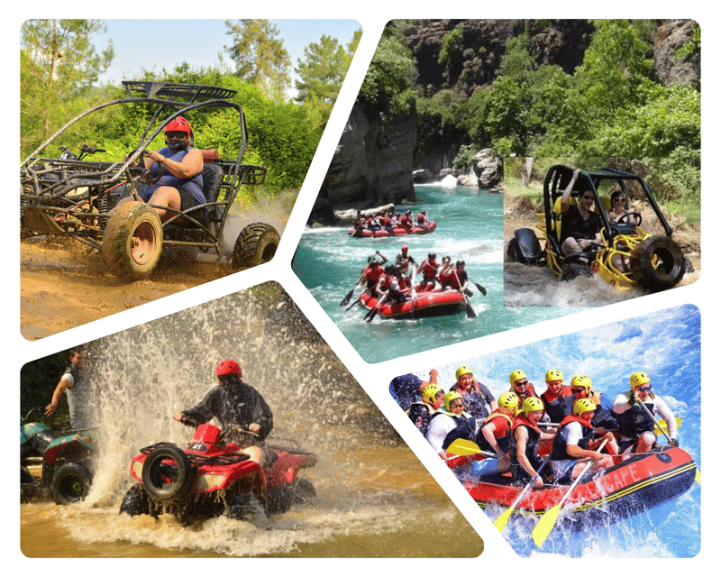 From Alanya, Antalya, Kemer: Rafting And Buggy or Quad Tour - Safety briefing before the 7 km rafting run