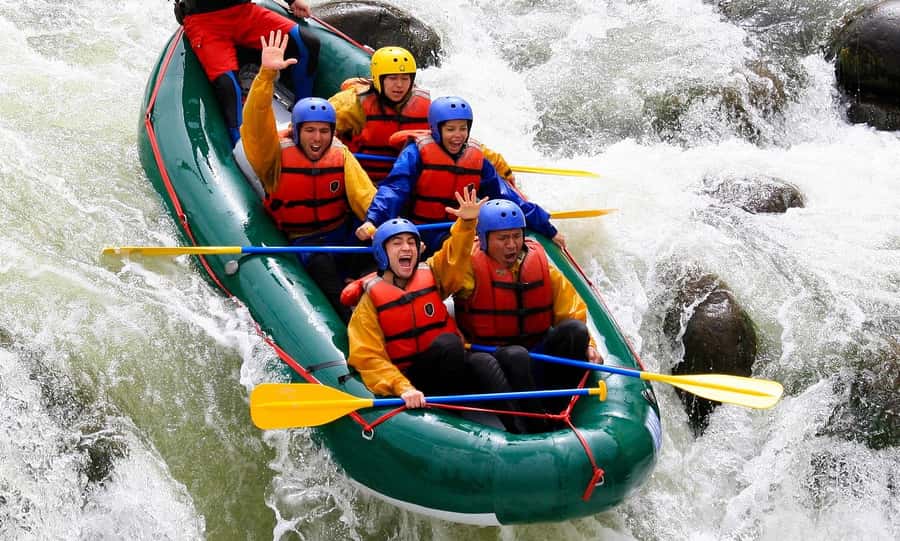 From Arequipa: Rafting on the Chili River - Preparing at the Grotto of the Virgin of Chapí de Charcani