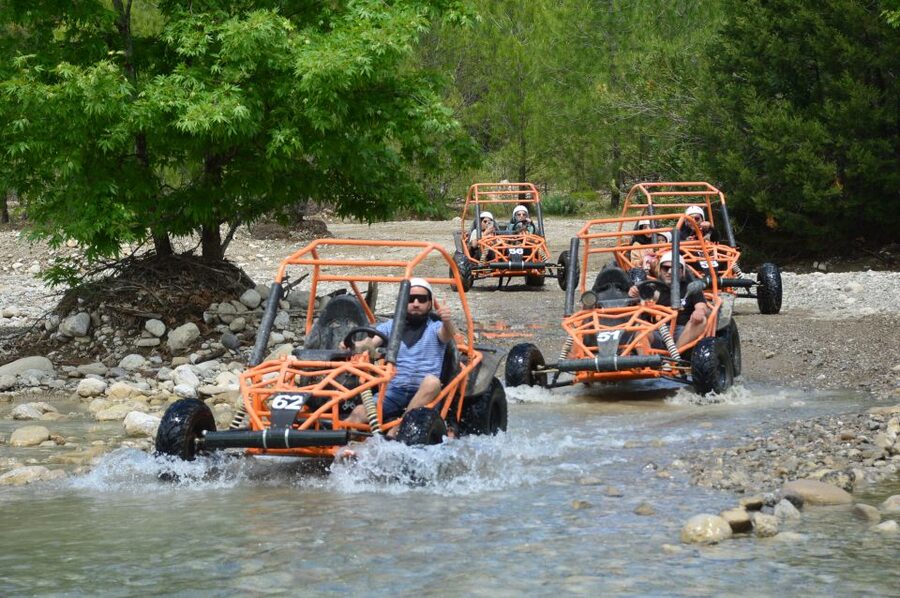 From Belek: Fully Combo Zipline, Quad Safari, Rafting, Lunch - The drive to Roma Rafting basecamp