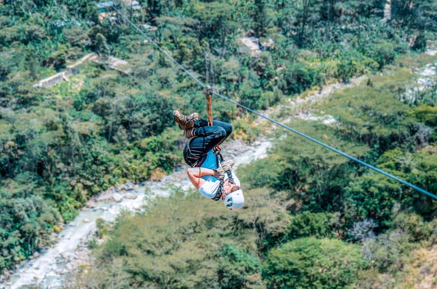 From Cusco: 4-Day Inca Jungle Adventure to Machu Picchu - Ziplining and the railway walk to Aguas Calientes