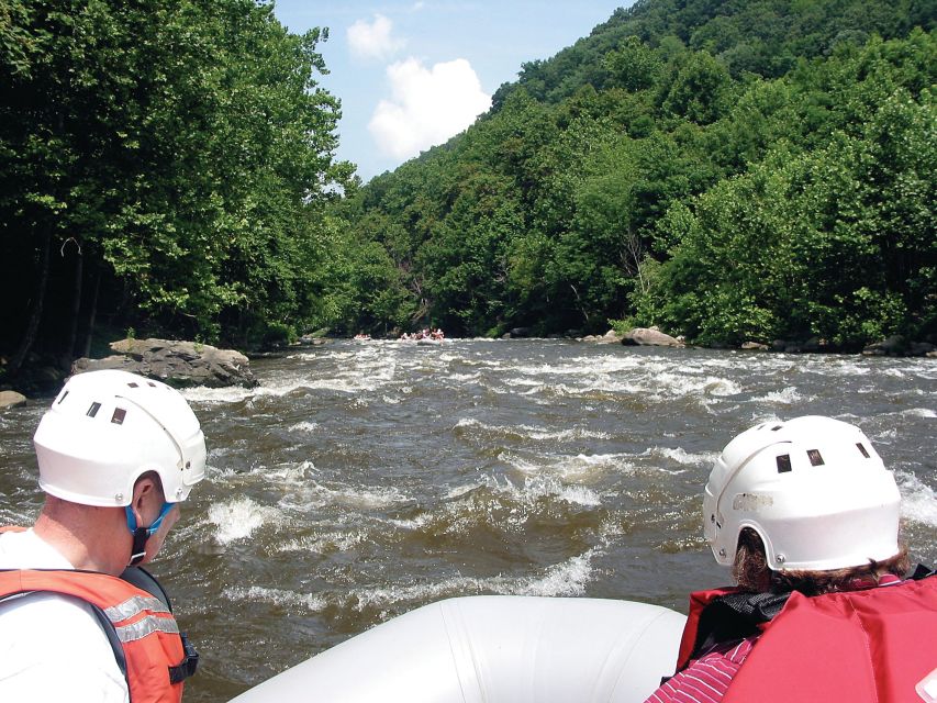 From Hartford: Upper Pigeon River White Water Rafting Tour - Mountain views beyond the rapids