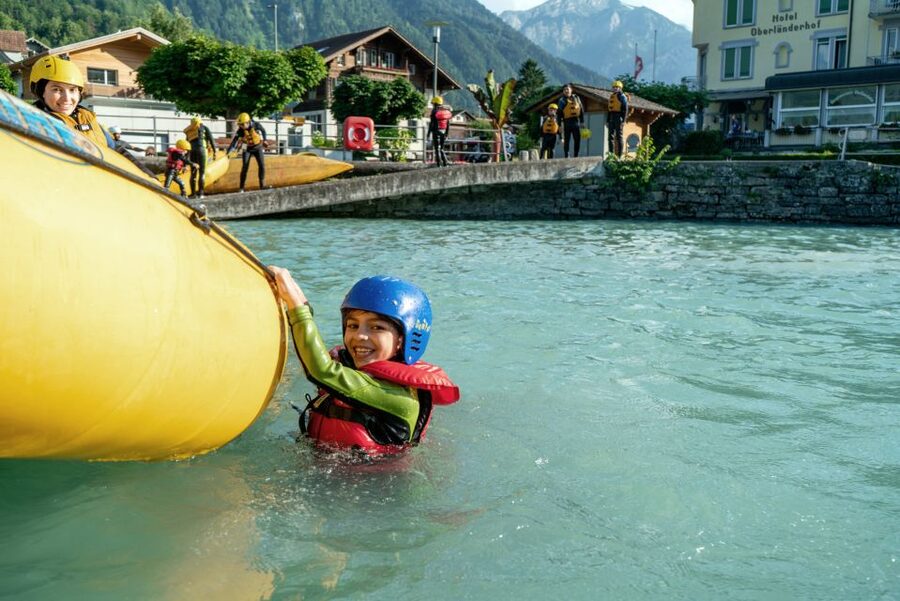 From Interlaken: Family Rafting - Changing, Safety, and the Five-Minute Drive