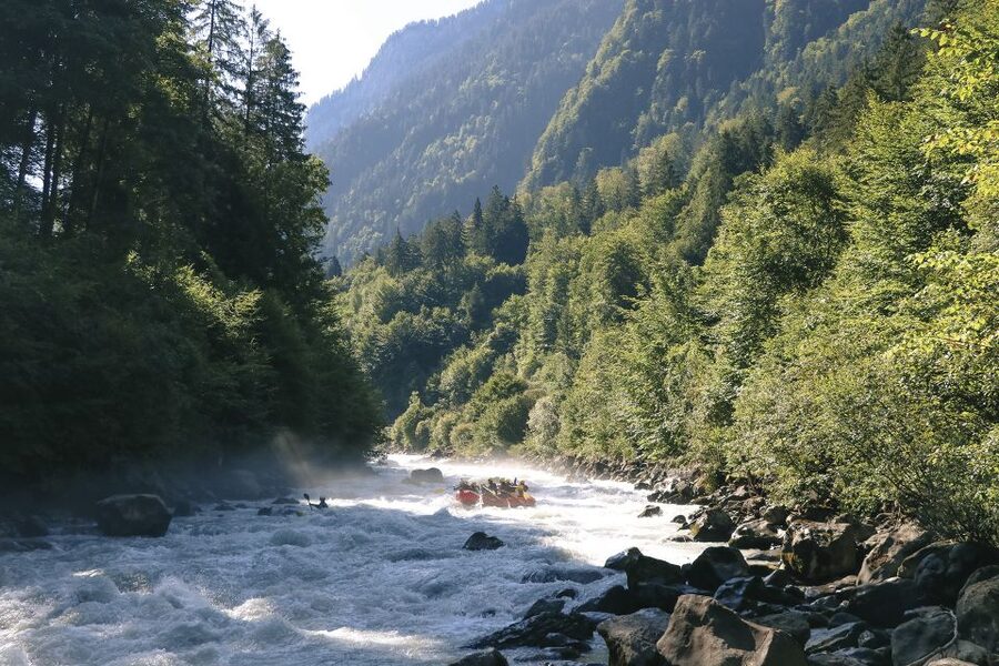 From Interlaken: Lütschine River Whitewater Rafting - What the Lütschine looks and feels like