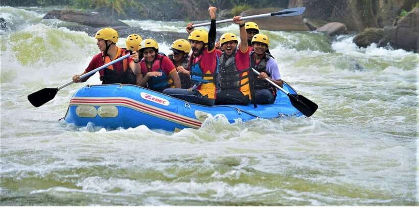 From Kandy: Kithulgala White Water Rafting Adventure - Getting ready beside the river