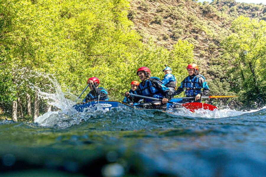 From Llavorsí: White Water Rafting - The calm opening and the rush of La Lavadora