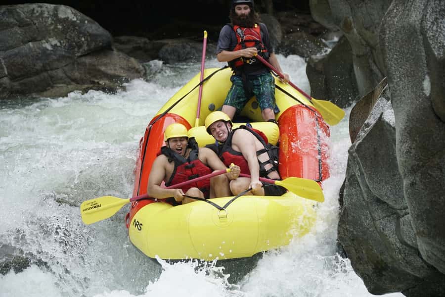 From Medellin: Rafting Experience - Playa Loca and getting ready at the river