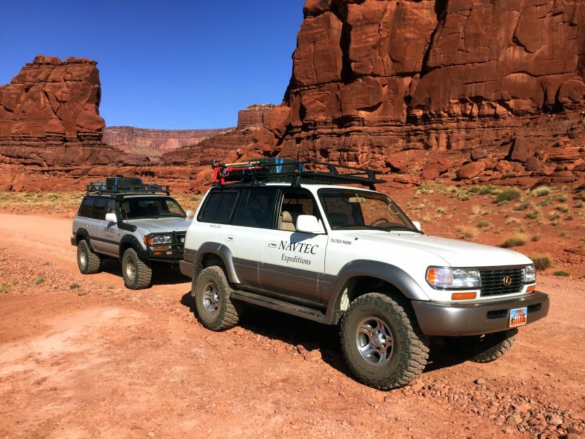 From Moab: Canyonlands 4x4 Drive and Colorado River Rafting - Rafting the Fisher Towers section