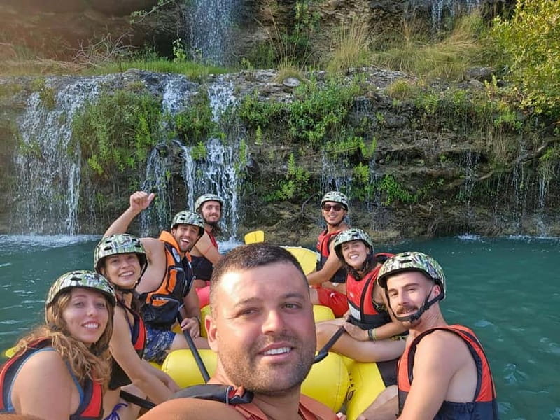 From Permet: Amazing Rafting Experience at Vjosa River - Swimming and jumping from the rocks