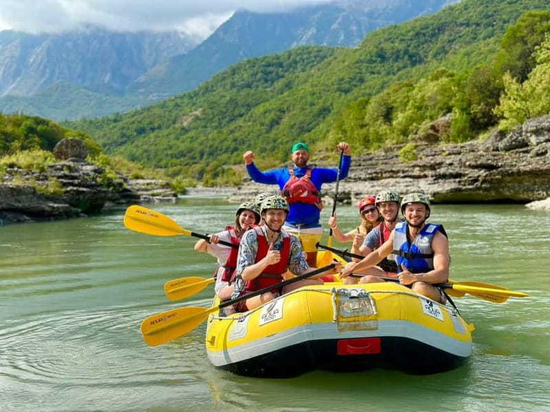 From Permet: Amazing Rafting Experience at Vjosa River - Riding upstream to the launch point