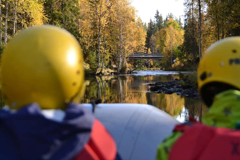 From Ruka: River rafting fun for families - Two safety briefings, then time to paddle