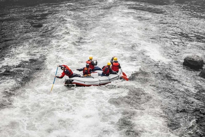 From Ruka: River rafting fun for families - The first 50 minutes: learning the Kitka River
