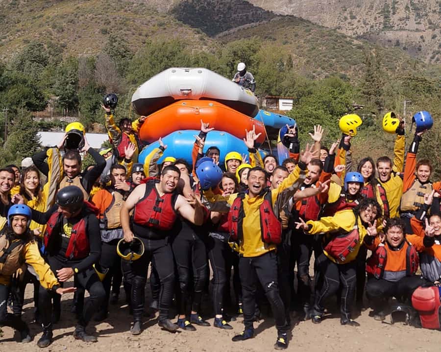 From Santiago: Rafting in the Maipo Canyon - Getting fitted for the river
