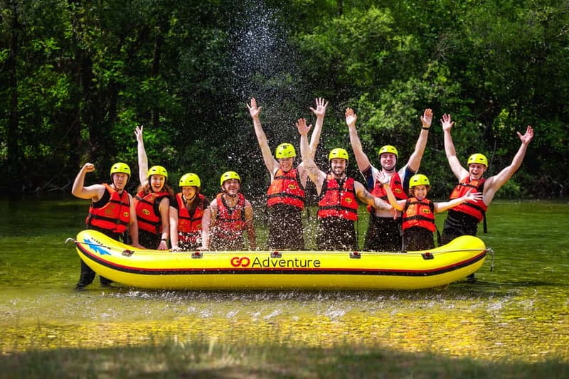 From Split/Šestanovac: Whitewater Rafting on Cetina River - Getting fitted out at Blato na Cetini