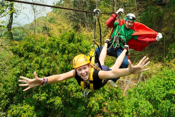 Full Day Chiang Mai Zipline Adventure, Rafting, ATV-ing, and Sticky Waterfall - White-water rafting on the Tang River