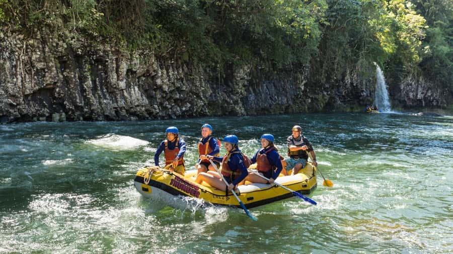 Full Day White Water Rafting From Cairns or Mission Beach - Getting ready at the river