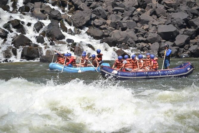 Full Day Zambezi White Water Rafting - The climb out and return to Livingstone